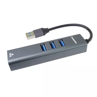 PREMIUMCORD Adapter USB3.0 - LAN RJ45 ETHERNET 10/100/1000 MBIT   3x vrata USB3.0