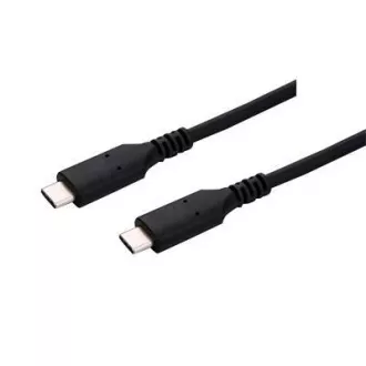 C-TECH USB 4.0, Type-C (CM/CM), PD 100W, 40Gbps, 1m, črna