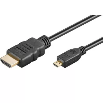 Kabel PremiumCord 4K HDMI A s kablom HDMI micro D, 5 m