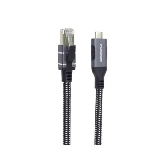 PremiumCord Ethernetni kabel USB-C do LAN RJ45 10/100/1000, 2 m