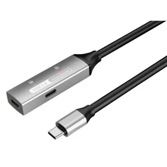 PREMIUMCORD USB-C repeater in podaljšek, moški-ženska, 5Gbps, aluminij 10m