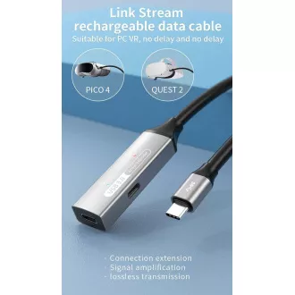 PREMIUMCORD USB-C repeater in podaljšek, moški-ženska, 5Gbps, aluminij 10m