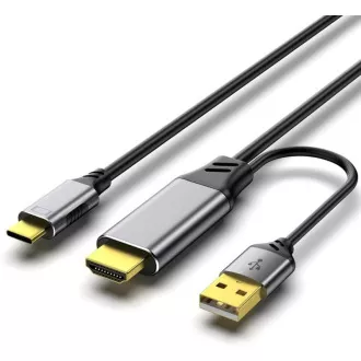 PREMIUMCORD Adapter HDMI 2.0 z USB-C, 4K@60Hz, 2 m