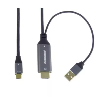 PREMIUMCORD Adapter HDMI 2.0 z USB-C, 4K@60Hz, 2 m