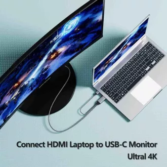 PREMIUMCORD Adapter HDMI 2.0 z USB-C, 4K@60Hz, 2 m