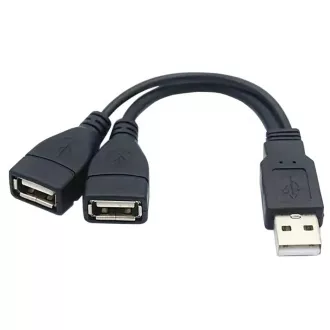 PREMIUMCORD Polnilni kabel USB 2.0, 15 cm, črn