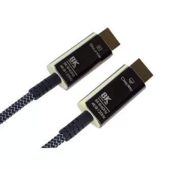 PREMIUMCORD Ultra hitri optični kabel HDMI 2.1 8K@60Hz, pozlačen, 50 m