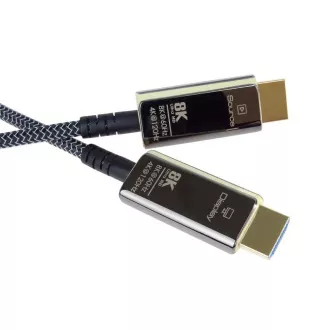 PREMIUMCORD Ultra hitri optični kabel HDMI 2.1 8K@60Hz, pozlačen, 50 m