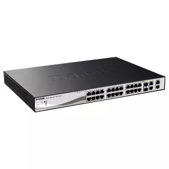D-Link DES-1210-28P 24-portno pametno stikalo 10/100 PoE 2 kombinirani 1000BaseT/SFP 2 gigabitni D-Link DES-1210-28P 24-portno pametno stikalo 10/100 PoE 2 kombinirani 1000BaseT/SFP 2 gigabitni