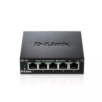 D-Link DES-105 5-portno 10/100 stikalo v kovinskem ohišju