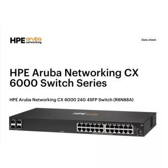 HPE Aruba Networking CX 6000 24G 4SFP stikalo R8N88A PRENOVITEV HPE Aruba Networking CX 6000 24G 4SFP stikalo R8N88A PRENOVITEV