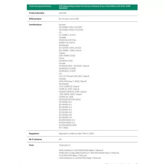 HPE Networking Instant On Secure Gateway 5-portni SmartRate 2,5G PoE  64W SG2505P