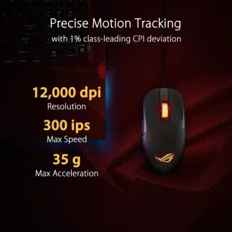 ASUSova miška ROG STRIX IMPACT III, črna