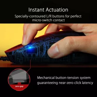 ASUSova miška ROG STRIX IMPACT III, črna