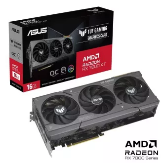 ASUS VGA AMD Radeon TUF RX 7600 XT 16G OC, AMD RX 7600 XT, 16 GB GDDR6, 3xDP, 1xHDMI