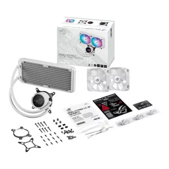 ASUS CPU vodni hladilnik AIO ROG STRIX LC III 240 ARGB WHITE, 2x120mm, LGA1851, AM5
