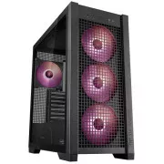 ASUS ohišje TUF GAMING CASE (GT302) TG, Mid Tower, 4x 140mm ARGB ventilator, črno