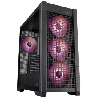ASUS ohišje TUF GAMING CASE (GT302) TG, Mid Tower, 4x 140mm ARGB ventilator, črno
