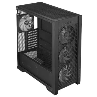 ASUS ohišje TUF GAMING CASE (GT302) TG, Mid Tower, 4x 140mm ARGB ventilator, črno