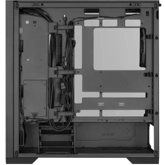 ASUS ohišje TUF GAMING CASE (GT302) TG, Mid Tower, 4x 140mm ARGB ventilator, črno