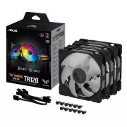 Ventilator ASUS TUF GAMING TR120 ARGB, 3x120 mm, črn