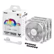 Ventilator ASUS TUF GAMING TR120 ARGB, 3x120 mm, bele barve