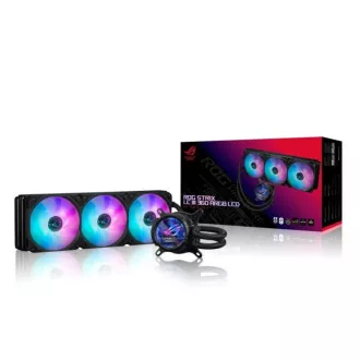 ASUS CPU vodni hladilnik AIO ROG STRIX LC III 360 ARGB LCD, 3x120mm, LCD zaslon, LGA1851, AM5, črna