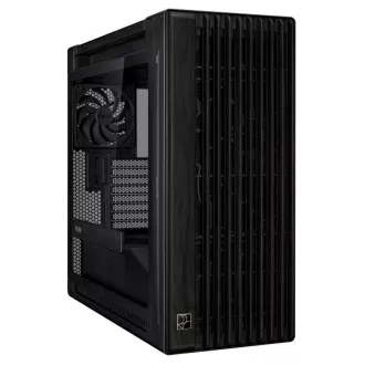 ASUS ohišje PROART PA602 WOOD TG PWM BLACK, Mid Tower, prozorna stranska plošča, črno