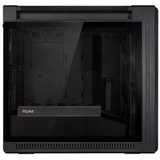 ASUS ohišje PROART PA602 WOOD TG PWM BLACK, Mid Tower, prozorna stranska plošča, črno