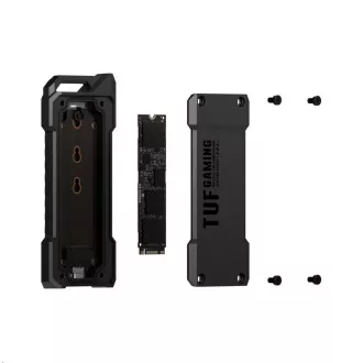 ASUS TUF GAMING A2 SSD NVME ohišje, USB3.2 Gen 2X1, M.2 NVMe SSD kovinska škatla, črna