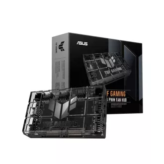 ASUS TUF GAMING ARGB FAN HUB, 6x ARGB ventilator, 2x SATA, črn