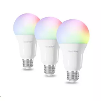TechToy Pametna žarnica RGB 11W E27 komplet 3 kosov