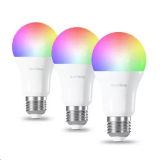 TechToy Pametna žarnica RGB 9W E27 ZigBee komplet 3 kosov