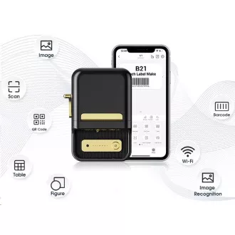 Niimbot tiskalnik nalepk B21S Smart, črn zvitek nalepk 210 kosov Niimbot tiskalnik nalepk B21S Smart, črn zvitek nalepk 210 kosov