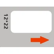 Niimbot etikete RP 12x22mm 260 kosov bele barve za D11 in D110