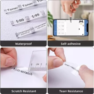 Niimbot nalepke EP 14x30mm 210pcs Transparent za D11 in D110