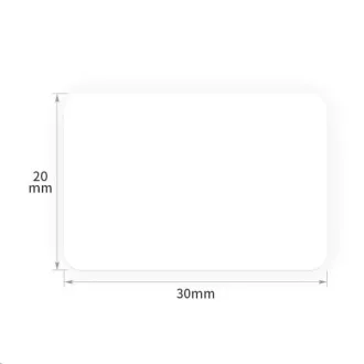 Niimbot etikete R 30x20mm 320 kosov bele barve za B21, B21S, B3S, B1