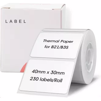 Niimbot etikete R 40x30mm 230 kosov bele barve za B21, B21S, B3S, B1 Niimbot etikete R 40x30mm 230 kosov bele barve za B21, B21S, B3S, B1