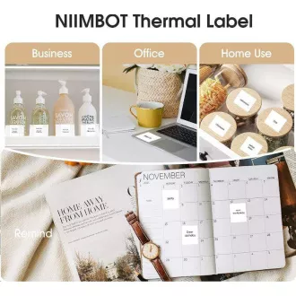 Niimbot etikete R 40x40mm 180 kosov bele barve za B21, B21S, B3S, B1 Niimbot etikete R 40x40mm 180 kosov bele barve za B21, B21S, B3S, B1