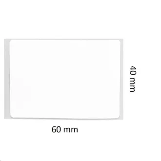 Niimbot etikete R 40x60mm 125 kosov bele barve za B21, B21S, B3S, B1