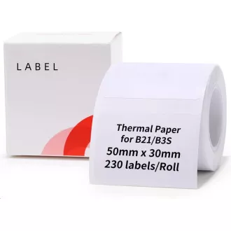 Niimbot etikete R 50x30mm 230 kosov bele barve za B21, B21S, B3S, B1 Niimbot etikete R 50x30mm 230 kosov bele barve za B21, B21S, B3S, B1