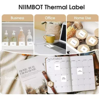 Niimbot etikete R 50x50mm 150 kosov bele barve za B21, B21S, B3S, B1 Niimbot etikete R 50x50mm 150 kosov bele barve za B21, B21S, B3S, B1