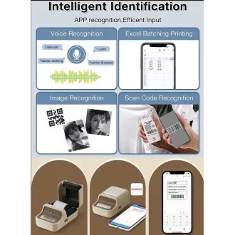 Niimbot tiskalnik nalepk B21S Smart, bel   zvitek nalepk 210 kosov