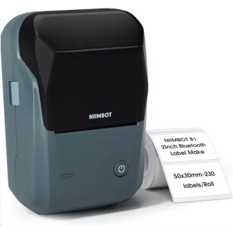 Niimbot tiskalnik nalepk B1 Smart, jezersko modra   zvitek nalepk 210 kosov
