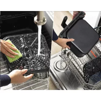 Cosori Dual Blaze 6,4L SMART friteza na vroč zrak   5x nabodalo in žar. rešetka, črna