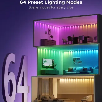 Govee RGBIC stropni LED niz dolgih luči 5m Govee RGBIC stropni LED niz dolgih luči 5m