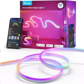 Govee Neon 2 MATTER fleksibilen LED trak (5 m) - RGBIC
