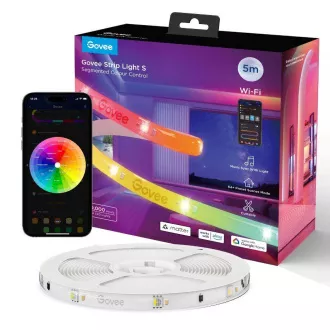Govee WiFi RGBICW Smart PRO LED trak 5 m Matter - izjemno trpežen Govee WiFi RGBICW Smart PRO LED trak 5 m Matter - izjemno trpežen