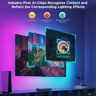 Govee AI Sync Box 2 Smart TV RGBICW osvetlitev ozadja 55-65"