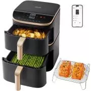 Cosori Turbo Tower Pro Smart Hot Air Fryer 10, 8l črna